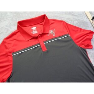 Tamp‎ Bay Buccaneers NFL Football Performance Golf Polo Shirt Men's Size XXL 2XL